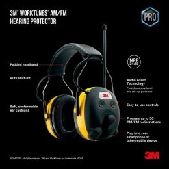 3M WorkTunes Digital Hearing Protector with AM/FM Stereo Radio 14 3M WorkTunes Digital Hearing Protector with AM/FM Stereo Radio -Safety Equipment Sales 3m ear muffs 90541 4dc 1d 1000