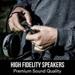 3M WorkTunes Black Wireless Hearing Protector with Bluetooth Technology -Safety Equipment Sales 3m ear muffs 90542h1 dc ps 66 1000