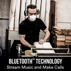 3M WorkTunes Black Wireless Hearing Protector with Bluetooth Technology -Safety Equipment Sales 3m ear muffs 90542h1 dc ps a0 1000