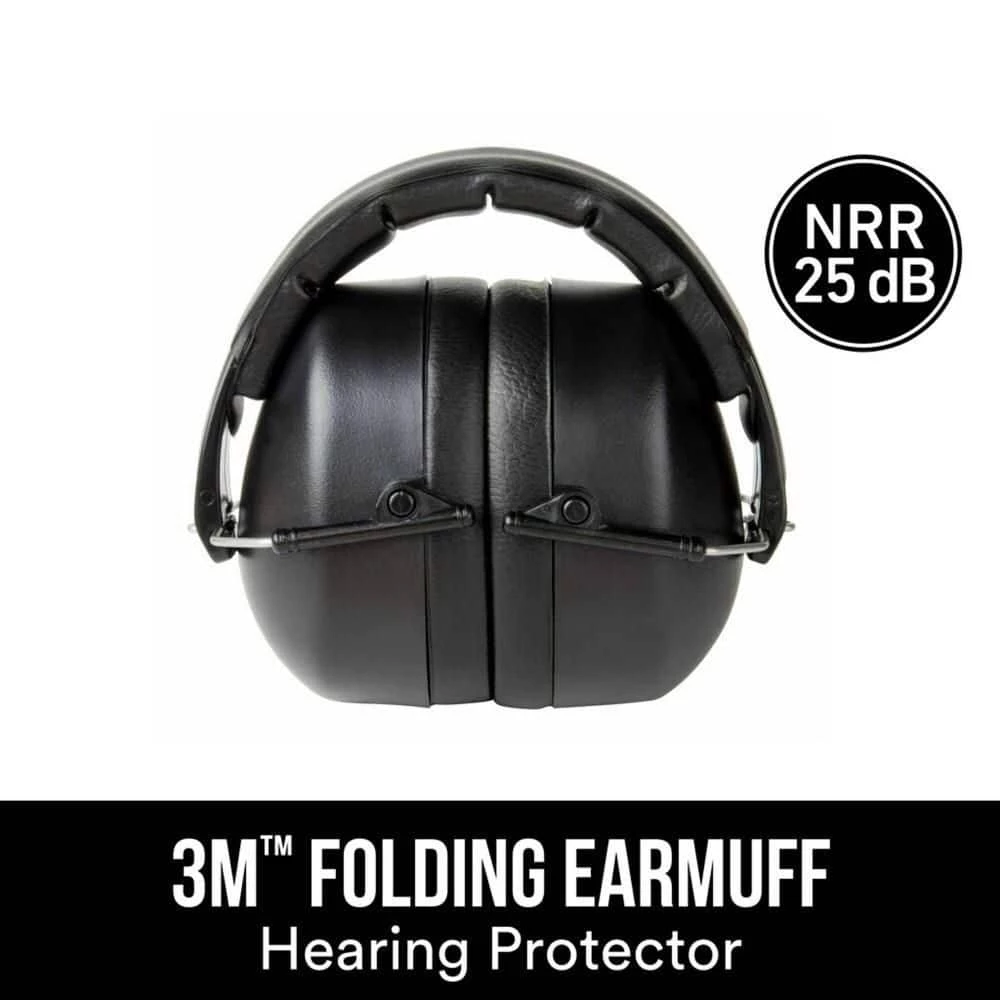 3M Black Folding Earmuff 1 3M Black Folding Earmuff