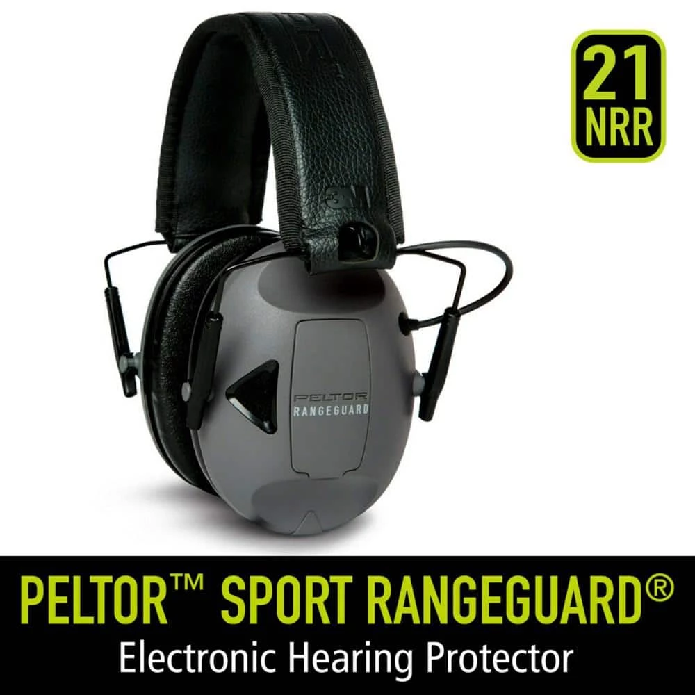 3M Peltor Sport RangeGuard Gray with Black Accents Earmuff 4 3M Peltor Sport RangeGuard Gray with Black Accents Earmuff - Image 4