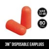 3M Orange Disposable Ear Plugs (80-Pack)