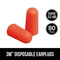 3M Orange Disposable Ear Plugs (80-Pack)