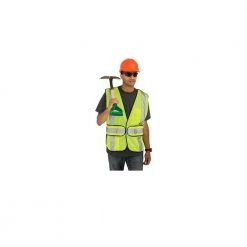 3M High-Visibility Yellow Polyester Reflective Class 2 Construction Reflective Safety Vest -Safety Equipment Sales 3m safety vests 94617 80030 31 1000