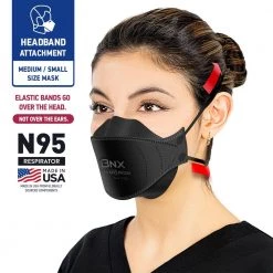 BNX N95 F95 Protective Face Mask, Particulate Respirator, NIOSH Approval Tri-Fold Cup/Fish Style in Black (20-Pack) 11 BNX N95 F95 Protective Face Mask, Particulate Respirator, NIOSH Approval Tri-Fold Cup/Fish Style in Black (20-Pack) -Safety Equipment Sales black bnx face masks bn n95 f95b 20pp 4f 1000