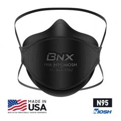 BNX N95 F95 Protective Face Mask, Particulate Respirator, NIOSH Approval Tri-Fold Cup/Fish Style in Black (20-Pack) 15 BNX N95 F95 Protective Face Mask, Particulate Respirator, NIOSH Approval Tri-Fold Cup/Fish Style in Black (20-Pack) -Safety Equipment Sales black bnx face masks bn n95 f95b 20pp 76 1000