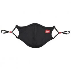 Milwaukee Small/Medium Black 3-Layer Reusable Performance Face Mask -Safety Equipment Sales black milwaukee face masks 48 73 4234 1d 1000