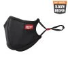 Milwaukee Small/Medium Black 3-Layer Reusable Performance Face Mask