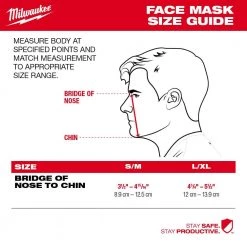 Milwaukee Small/Medium Black 3-Layer Reusable Performance Face Mask -Safety Equipment Sales black milwaukee face masks 48 73 4234 a0 1000