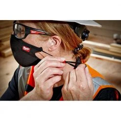 Milwaukee Small/Medium Black 3-Layer Reusable Performance Face Mask (3-Pack) -Safety Equipment Sales black milwaukee face masks 48 73 4235 44 1000
