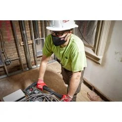 Milwaukee Small/Medium Black 3-Layer Reusable Performance Face Mask (10-Pack) -Safety Equipment Sales black milwaukee face masks 48 73 4236 d4 1000