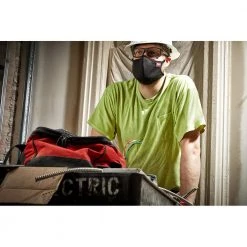 Milwaukee Large/X-Large Black 3-Layer Reusable Performance Face Mask -Safety Equipment Sales black milwaukee face masks 48 73 4237 fa 1000