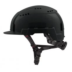 Milwaukee BOLT Black Type 2 Class C Front Brim Vented Safety Helmet -Safety Equipment Sales black milwaukee hard hats 48 73 1330 44 1000
