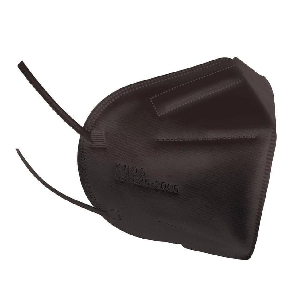 SUPPLYAID KN95 Protective Face Mask GB2626 Standard, Black (10-Pack) 2 SUPPLYAID KN95 Protective Face Mask GB2626 Standard, Black (10-Pack) - Image 2