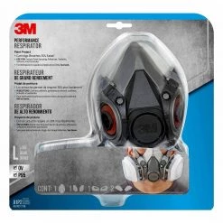 3M Large Paint Project Respirator Mask -Safety Equipment Sales black white 3m half mask respirators 6311pa1 a c3 1000