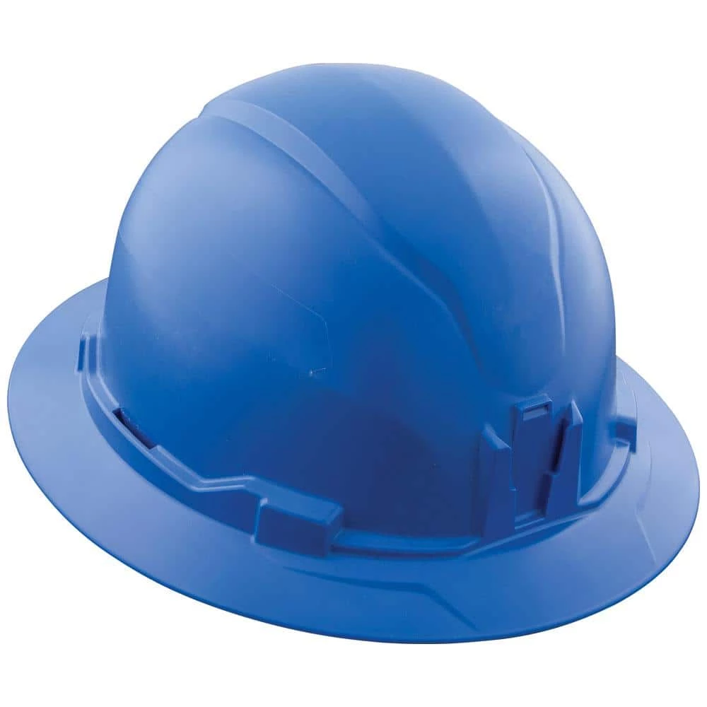 Klein Tools Blue Hard Hat, Non-Vented, Full Brim 5 Klein Tools Blue Hard Hat, Non-Vented, Full Brim - Image 5