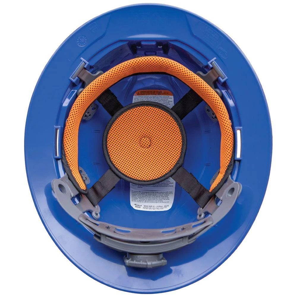 Klein Tools Blue Hard Hat, Non-Vented, Full Brim 10 Klein Tools Blue Hard Hat, Non-Vented, Full Brim - Image 10