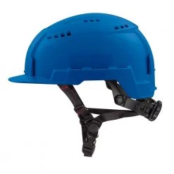 Milwaukee BOLT Blue Type 2 Class C Front Brim Vented Safety Helmet -Safety Equipment Sales blue milwaukee hard hats 48 73 1324 fa 1000