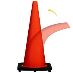 BOEN 28 in. Orange PVC Non Reflective Traffic Safety Cone -Safety Equipment Sales boen traffic cones tc 28 4f 1000