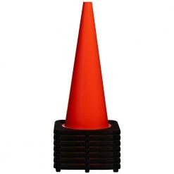 BOEN 28 in. Orange PVC Non Reflective Traffic Safety Cone -Safety Equipment Sales boen traffic cones tc 28 fa 1000