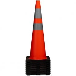 BOEN 28 in. Orange PVC Reflective Traffic Safety Cone -Safety Equipment Sales boen traffic cones tc 28r fa 1000