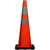 BOEN 36 in. Orange PVC Reflective Traffic Safety Cone