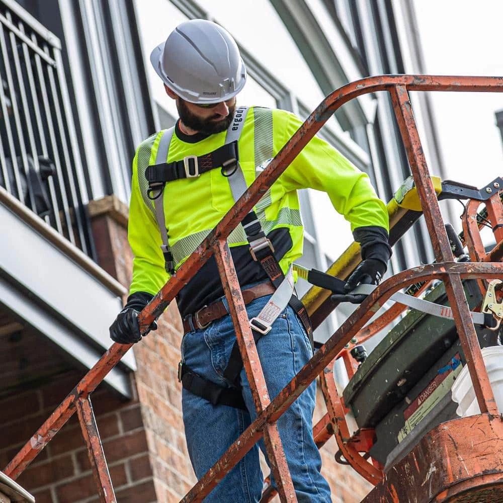 Ergodyne Safety Harness with Lanyard, Personal Fall Protection Kit 10 Ergodyne Safety Harness with Lanyard, Personal Fall Protection Kit - Image 10