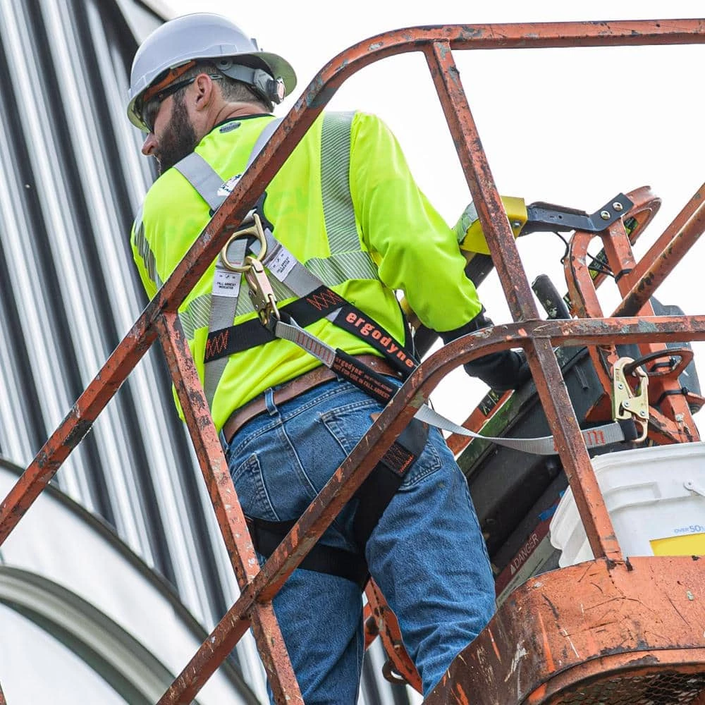 Ergodyne Safety Harness with Lanyard, Personal Fall Protection Kit 8 Ergodyne Safety Harness with Lanyard, Personal Fall Protection Kit - Image 8