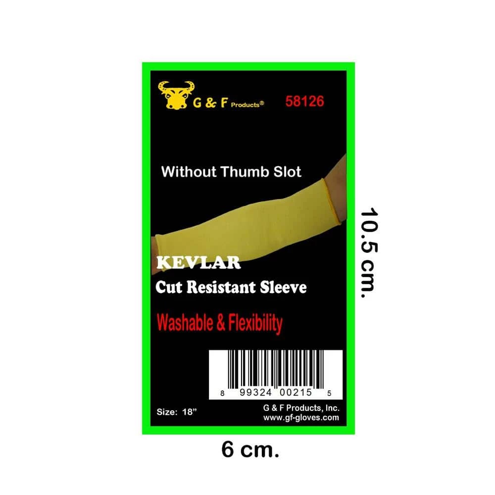 G & F Products 100-Percent Kevlar Cut Resistant Sleeve 18 in. Long without Thumb Hole 3 G & F Products 100-Percent Kevlar Cut Resistant Sleeve 18 in. Long without Thumb Hole - Image 3