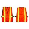 G & F Products Orange All Industrial Safety Vest with Reflective Strip Neon