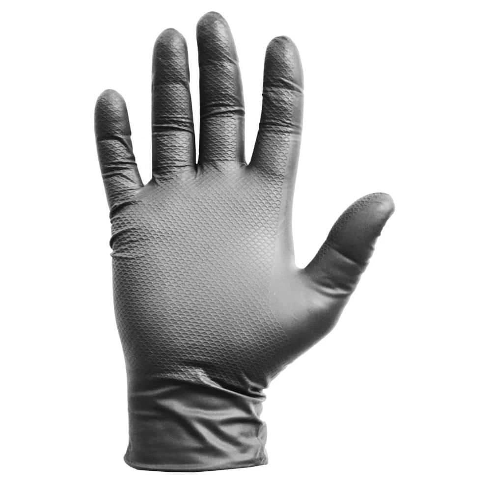 GORILLA GRIP Large Gray Nitrile Disposable Gloves (100-Count) 1 GORILLA GRIP Large Gray Nitrile Disposable Gloves (100-Count)