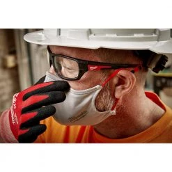 Milwaukee Gray 2-Layer Reusable Face Mask (10-Pack) -Safety Equipment Sales gray milwaukee face masks 48 73 4232 1f 1000