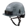Milwaukee BOLT Gray Type 2 Class E Front Brim Non-Vented Safety Helmet