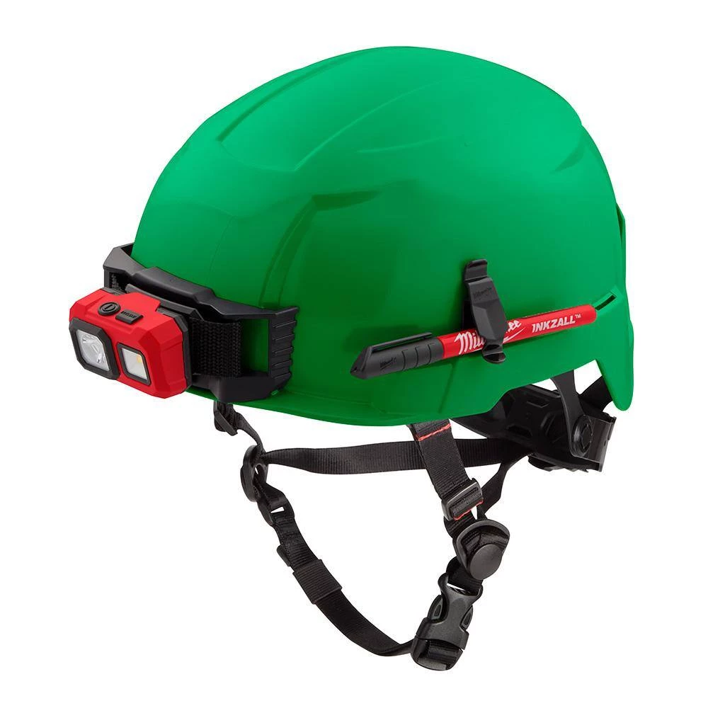 Milwaukee BOLT Green Type 2 Class E Non-Vented Safety Helmet 9 Milwaukee BOLT Green Type 2 Class E Non-Vented Safety Helmet - Image 9