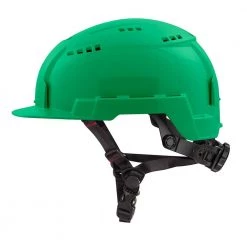 Milwaukee BOLT Green Type 2 Class C Front Brim Vented Safety Helmet -Safety Equipment Sales green milwaukee hard hats 48 73 1326 44 1000