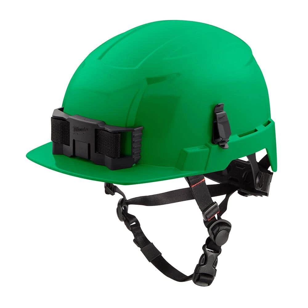 Milwaukee BOLT Green Type 2 Class E Front Brim Non-Vented Safety Helmet 1 Milwaukee BOLT Green Type 2 Class E Front Brim Non-Vented Safety Helmet