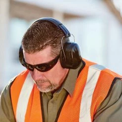 HDX Black Folding Ear Muff NRR 26 -Safety Equipment Sales hdx ear muffs hdfem26b vpd4 31 1000