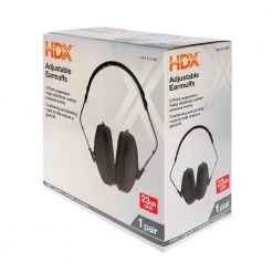 HDX NRR 23 dB Black Ear Muff -Safety Equipment Sales hdx ear muffs hdxem23b vpd4 1f 1000