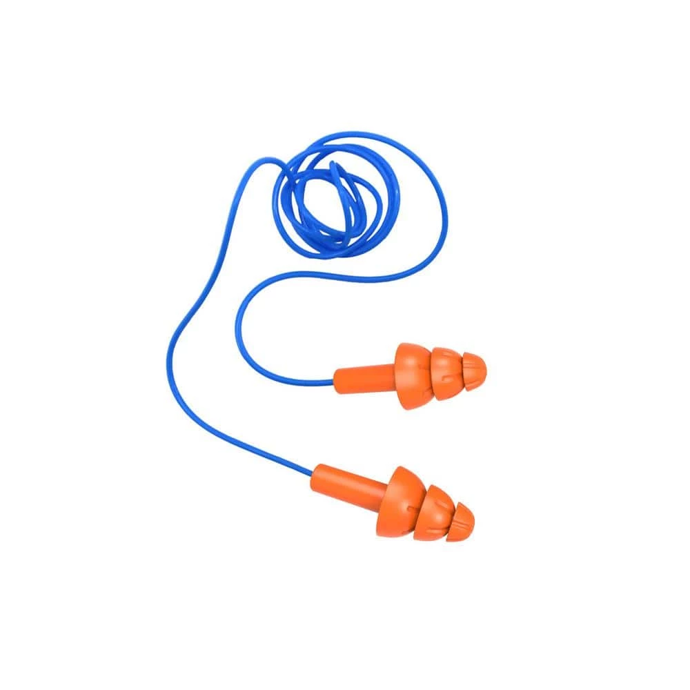 HDX Reusable Corded Earplugs NRR 26 TPR (3-Pack) 3 HDX Reusable Corded Earplugs NRR 26 TPR (3-Pack) - Image 3