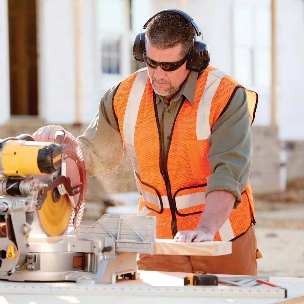 HDX Hi Visibility Orange Class 2 Reflective Adjustable Safety Vest 7 HDX Hi Visibility Orange Class 2 Reflective Adjustable Safety Vest - Image 7