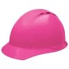 Americana Vent 4-Point Nylon Suspension Mega Ratchet Cap Hard Hat in Hi-Viz Pink