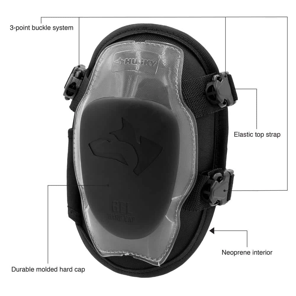 Husky Gel Hard Cap Construction Knee Pad (1-pair) 2 Husky Gel Hard Cap Construction Knee Pad (1-pair) - Image 2