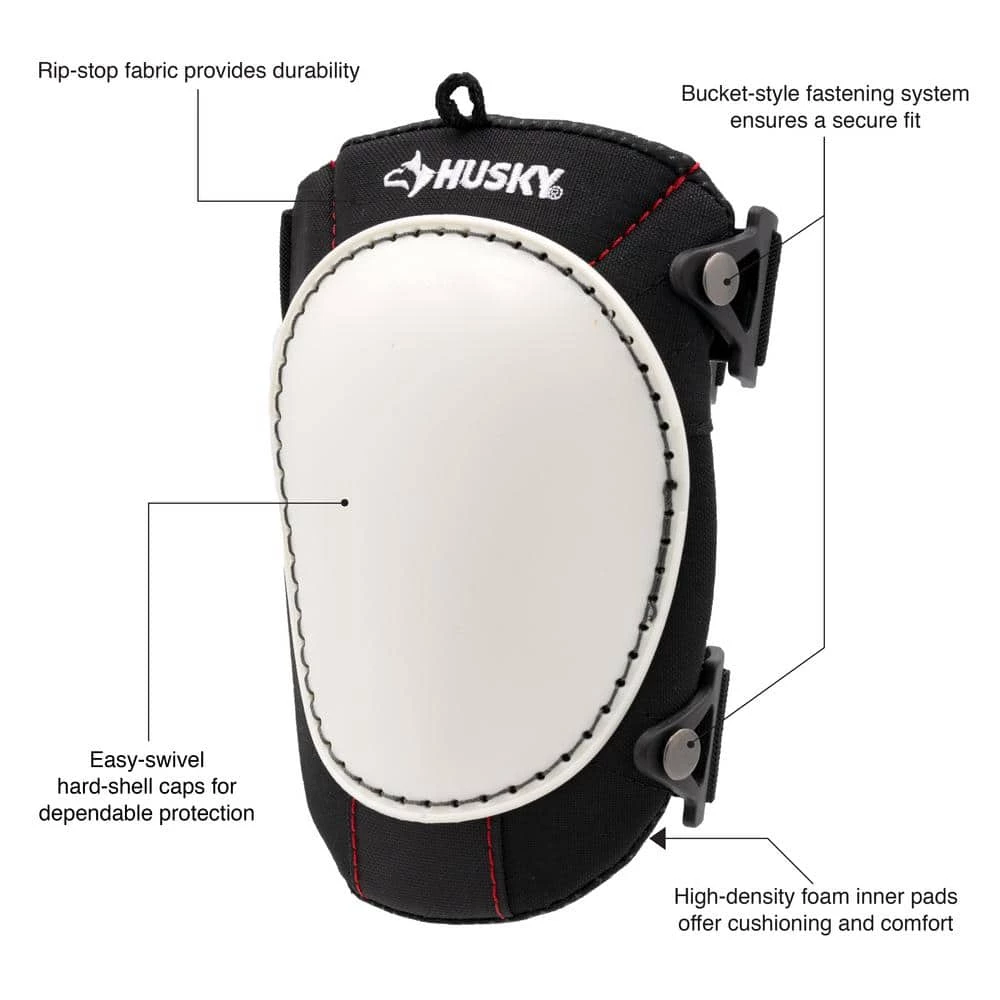 Husky Hard Cap Work Knee Pad (1-pair) 2 Husky Hard Cap Work Knee Pad (1-pair) - Image 2