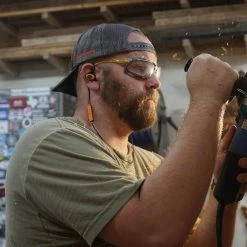 ISOtunes PRO Bluetooth Hearing Protection Earbuds, 27 dB Noise Reduction Rating, OSHA Compliant Ear Protection for Work (Orange) -Safety Equipment Sales isotunes ear plugs it 01 1d 1000