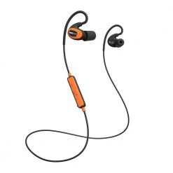 ISOtunes PRO Bluetooth Hearing Protection Earbuds, 27 dB Noise Reduction Rating, OSHA Compliant Ear Protection for Work (Orange)
