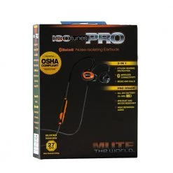 ISOtunes PRO Bluetooth Hearing Protection Earbuds, 27 dB Noise Reduction Rating, OSHA Compliant Ear Protection for Work (Orange) -Safety Equipment Sales isotunes ear plugs it 01 fa 1000