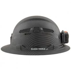Klein Tools Vented Full Brim Premium KARBN Hard Hat Class C with Headlamp -Safety Equipment Sales karbn pattern klein tools hard hats 60347 1f 1000