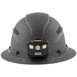 Klein Tools Vented Full Brim Premium KARBN Hard Hat Class C with Headlamp -Safety Equipment Sales karbn pattern klein tools hard hats 60347 a0 1000