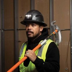 Klein Tools Vented Full Brim Premium KARBN Hard Hat Class C with Headlamp -Safety Equipment Sales karbn pattern klein tools hard hats 60347 c3 1000