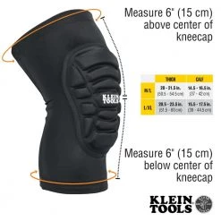Klein Tools L/XL Lightweight Knee Pad Sleeves -Safety Equipment Sales klein tools flooring knee pads 60592 40 1000